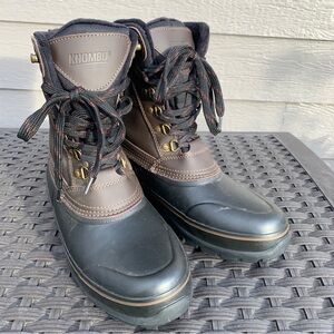Khombu Men Insulated Duck Boots Kenny Size US 8M Brown Leather‎